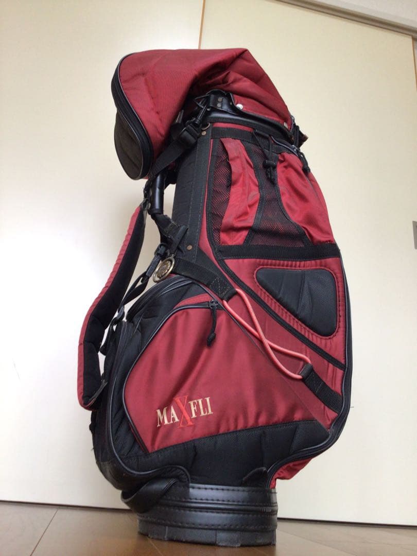 MAXFII キャディバッグ 赤黒