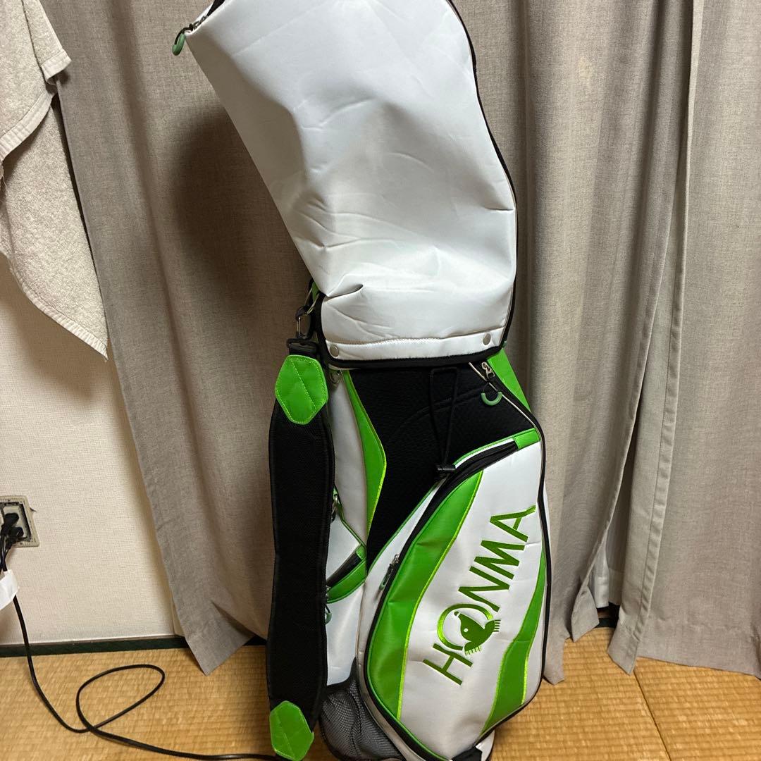 HONMA キャディバッグ ホワイト/グリーン