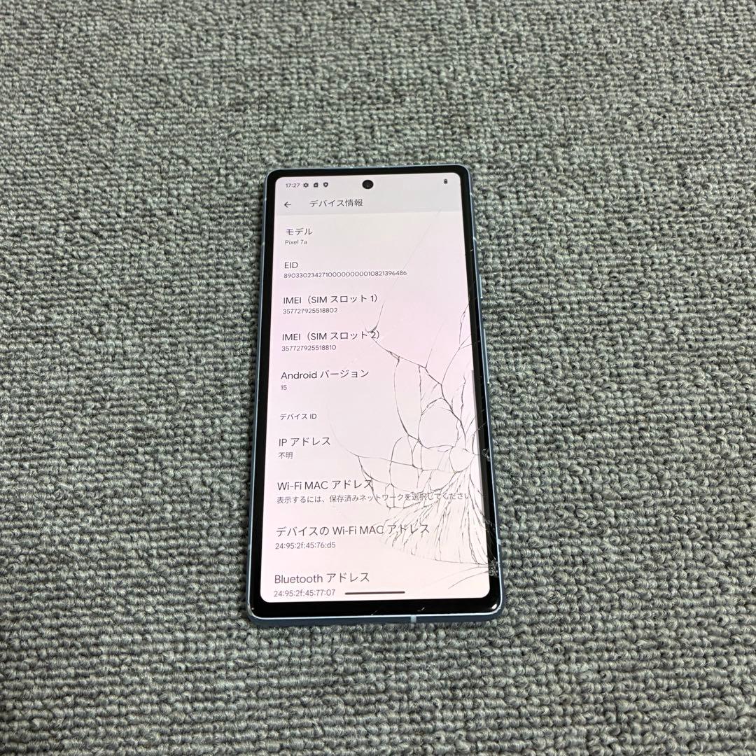 携帯電話本体 Google Pixel 7a