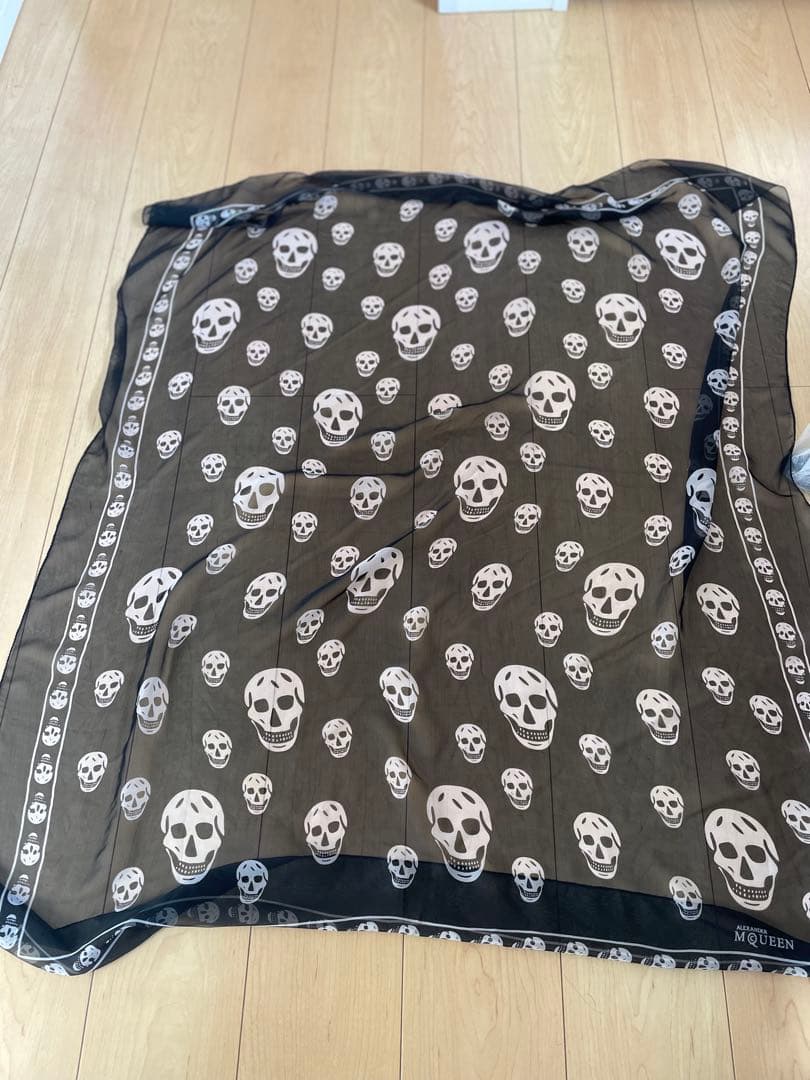 Alexander Mcqueen 未使用近い スカル ストール ショール