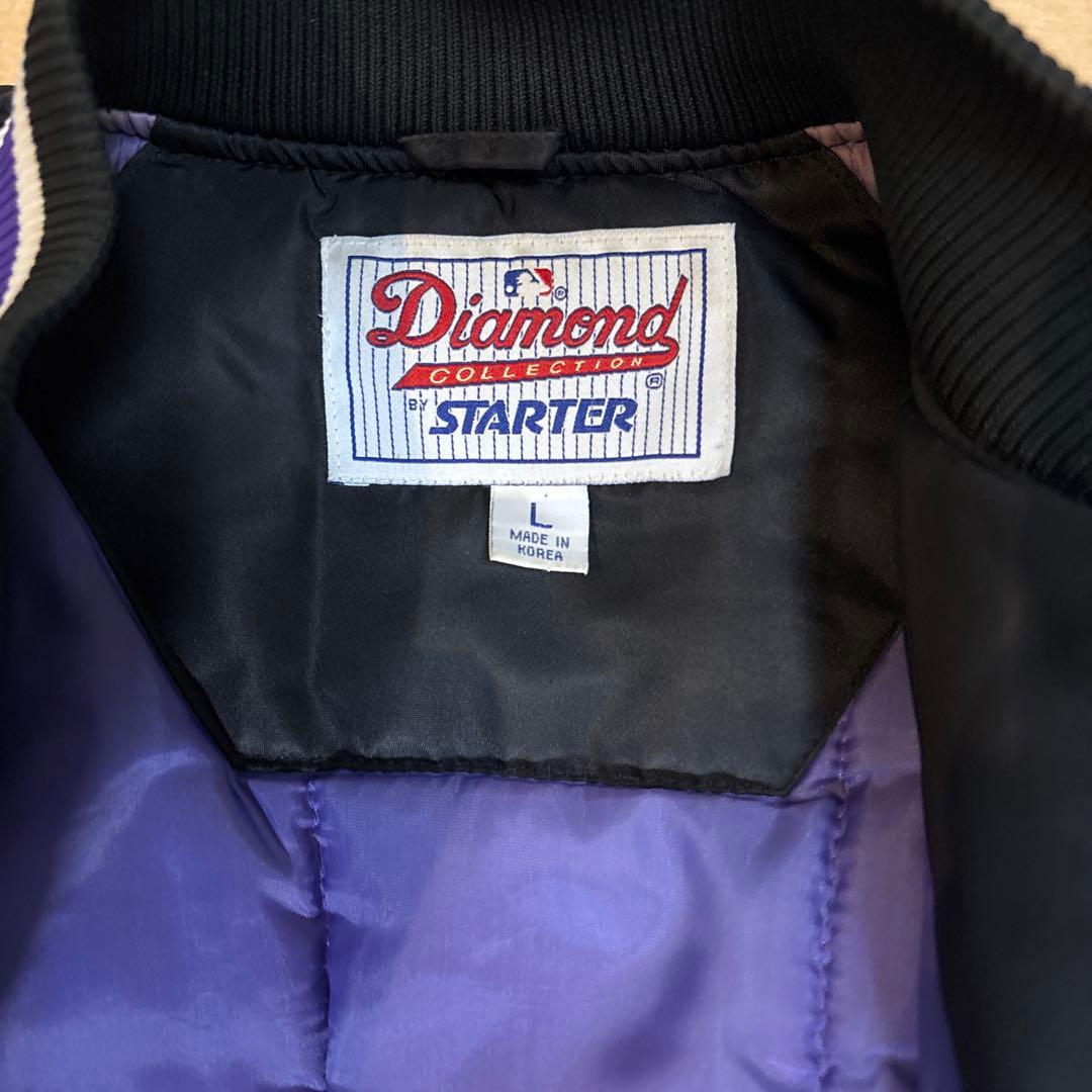 【90s】STARTER MLB コロラド・ロッキーズ スタジャン Lサイズ