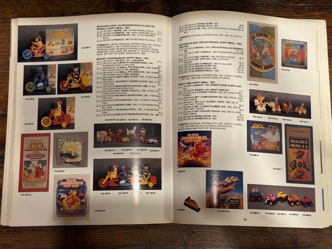 レア ヴィンテージ マクドナルド　 ミールトイ　コレクションガイド 本 洋書