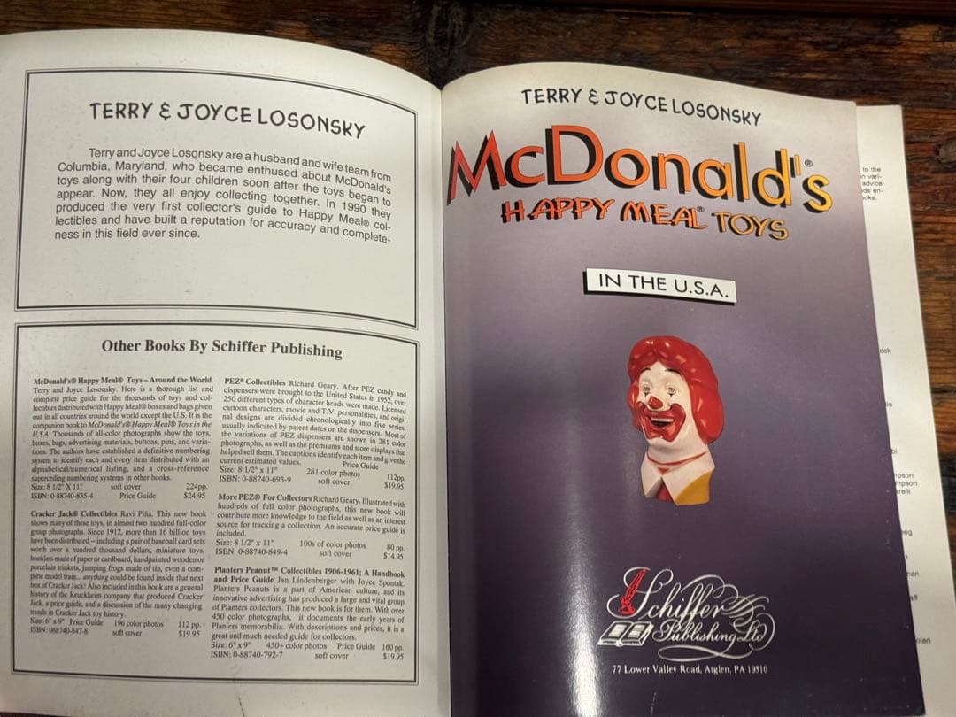 レア ヴィンテージ マクドナルド　 ミールトイ　コレクションガイド 本 洋書