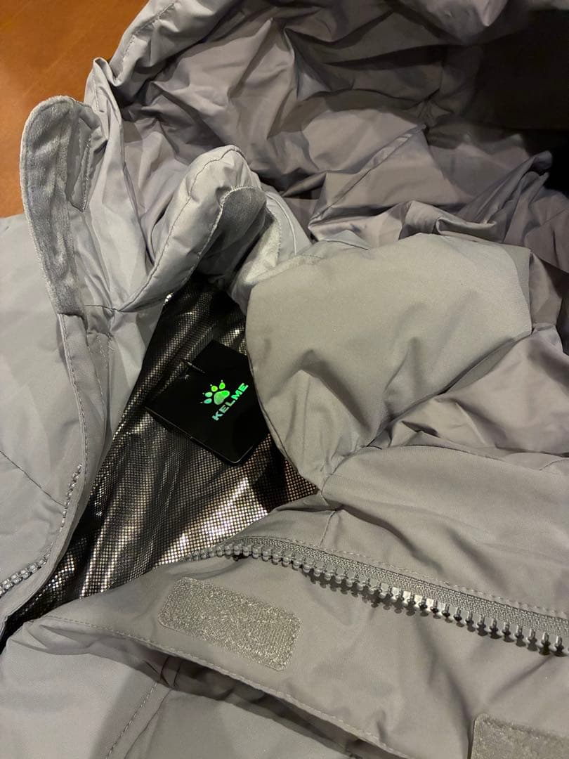 KELME フード付きベンチコート グレー