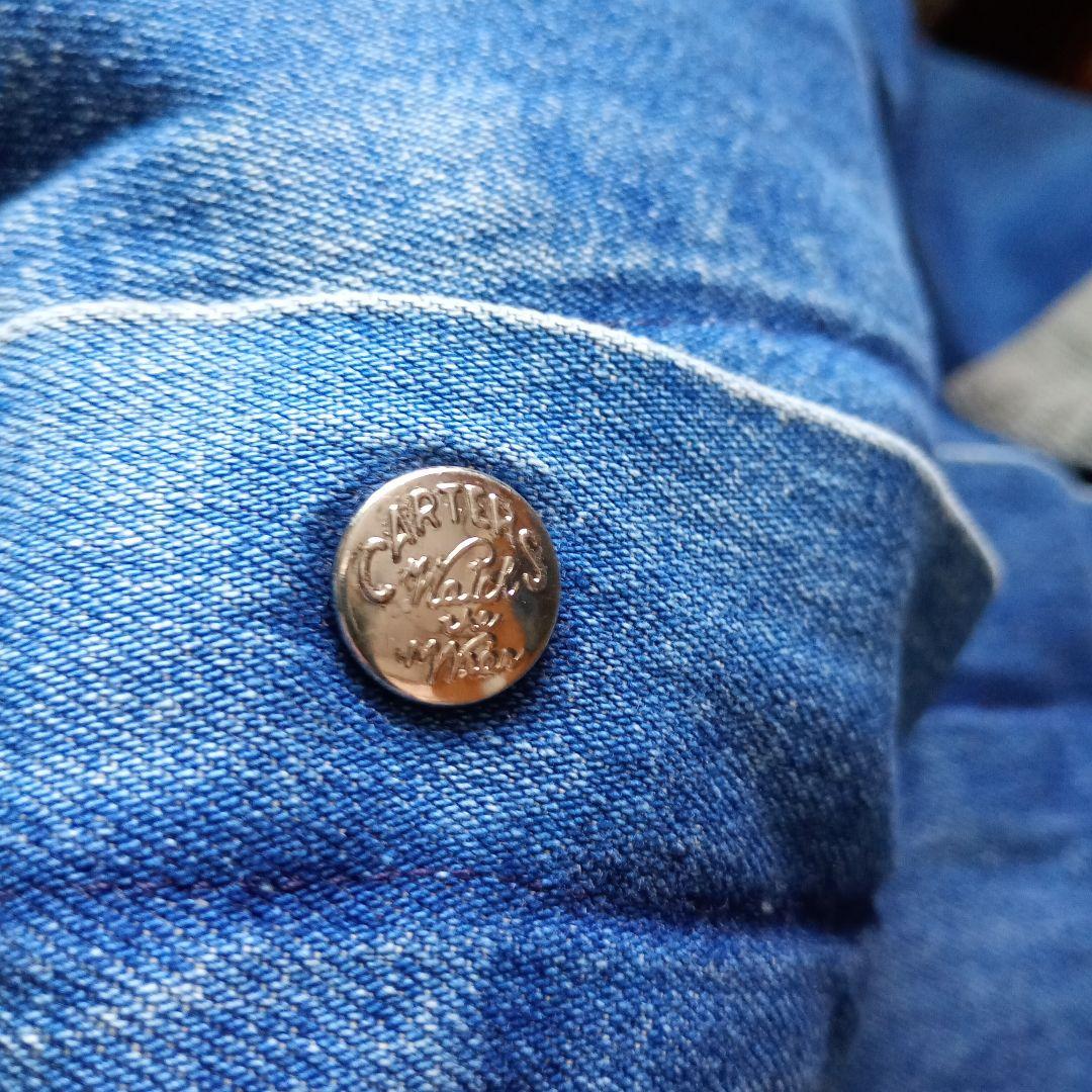 カーターズ carters 70-80S 列車タグ デニム カバーオール