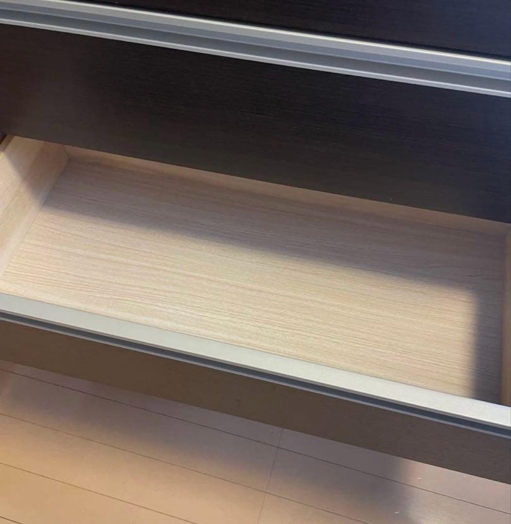 ニトリ　ダークブラウン 6段チェスト