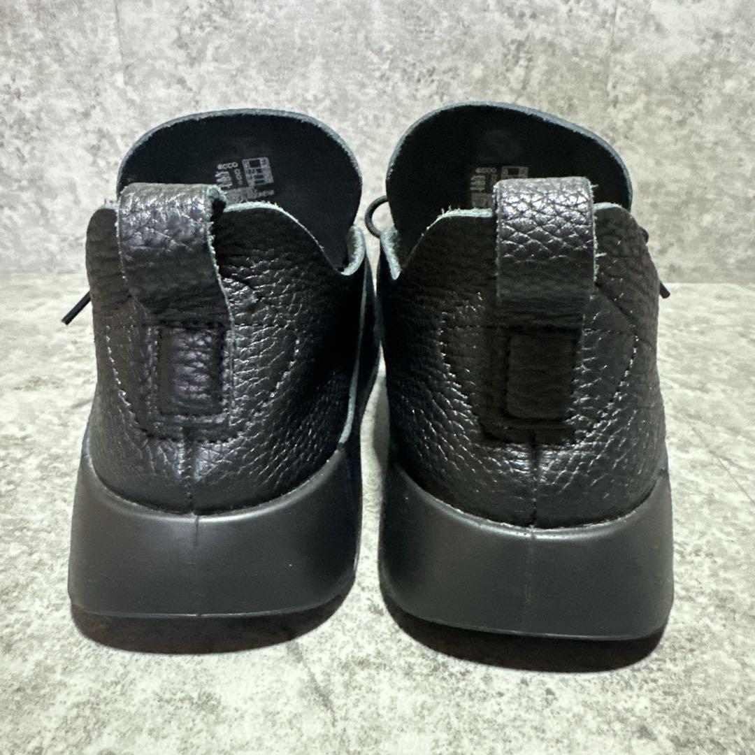 ecco エコー cozmo モカシンシューズ シボ革 ブラック 26cm