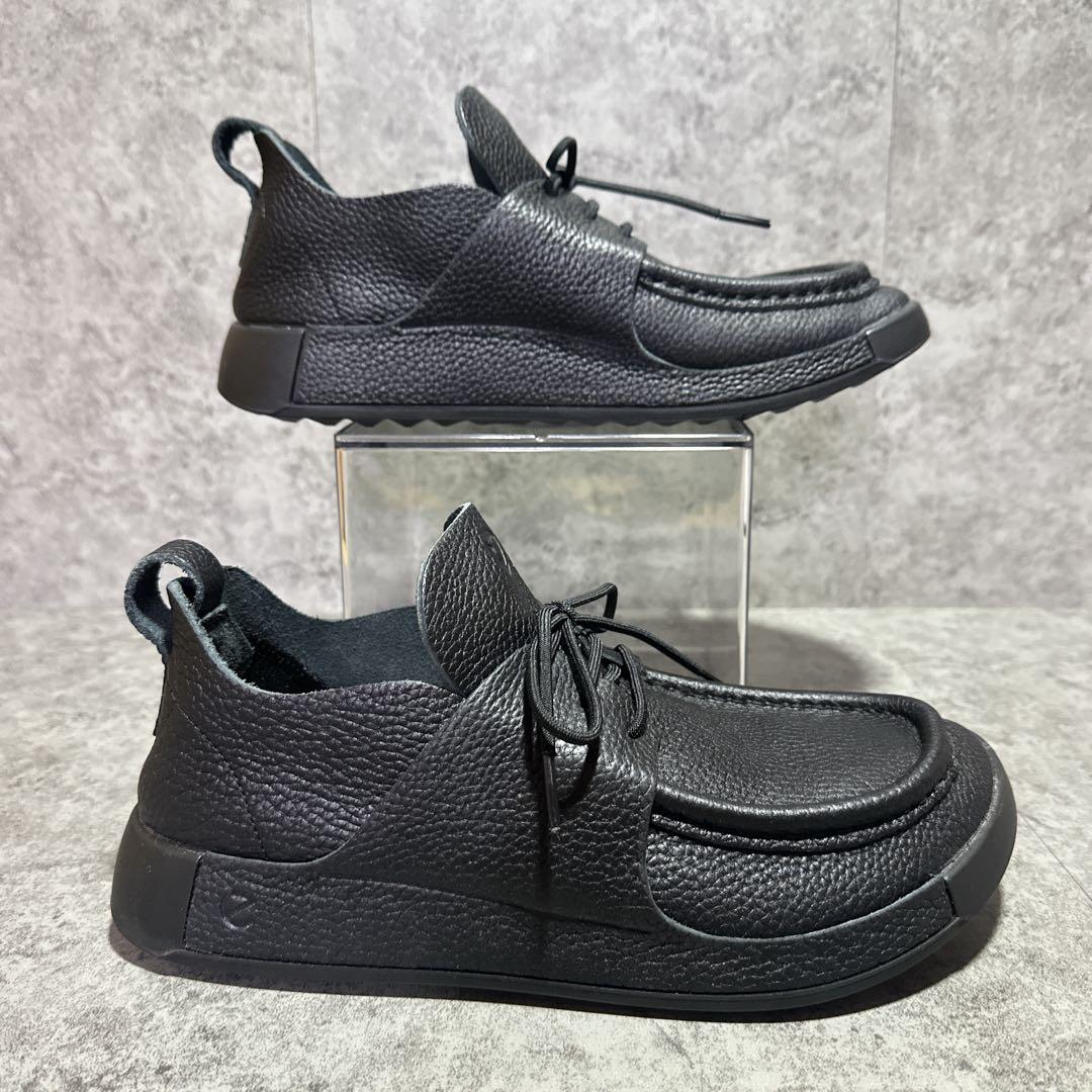 ecco エコー cozmo モカシンシューズ シボ革 ブラック 26cm