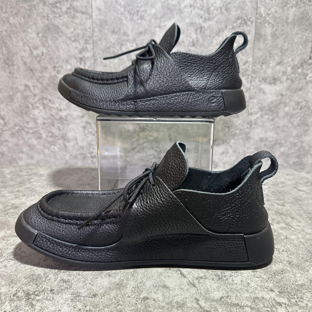 ecco エコー cozmo モカシンシューズ シボ革 ブラック 26cm