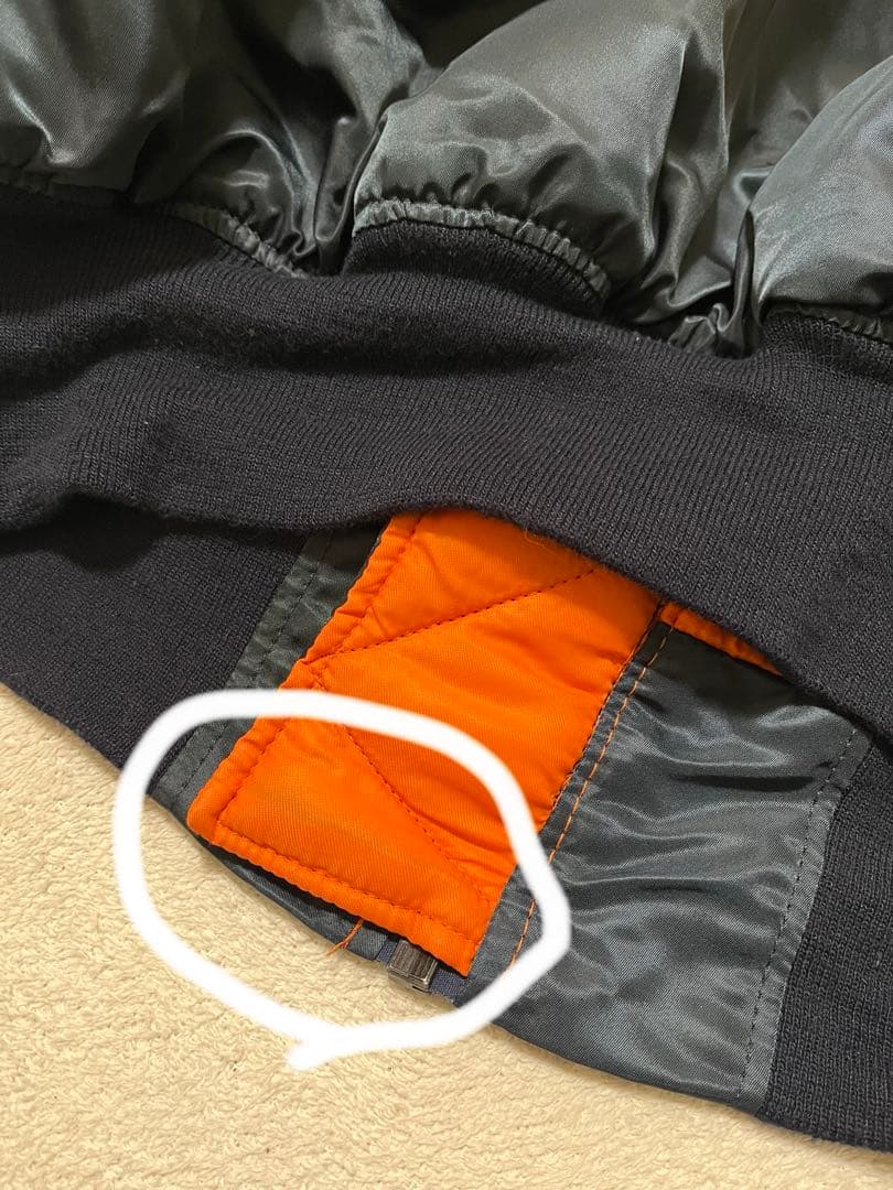 USA製　geenbrier MA-1 フライトジャケット　ネイビー　XL