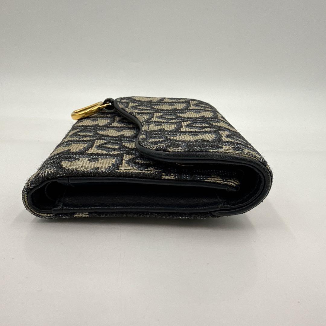 DIOR ディオール トロッター オプリーク サドル 3つ折り コンパクト財布