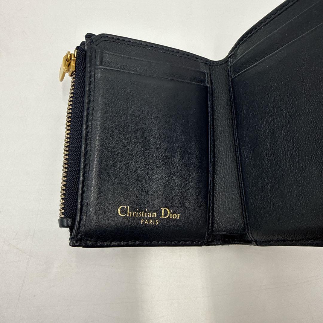 DIOR ディオール トロッター オプリーク サドル 3つ折り コンパクト財布
