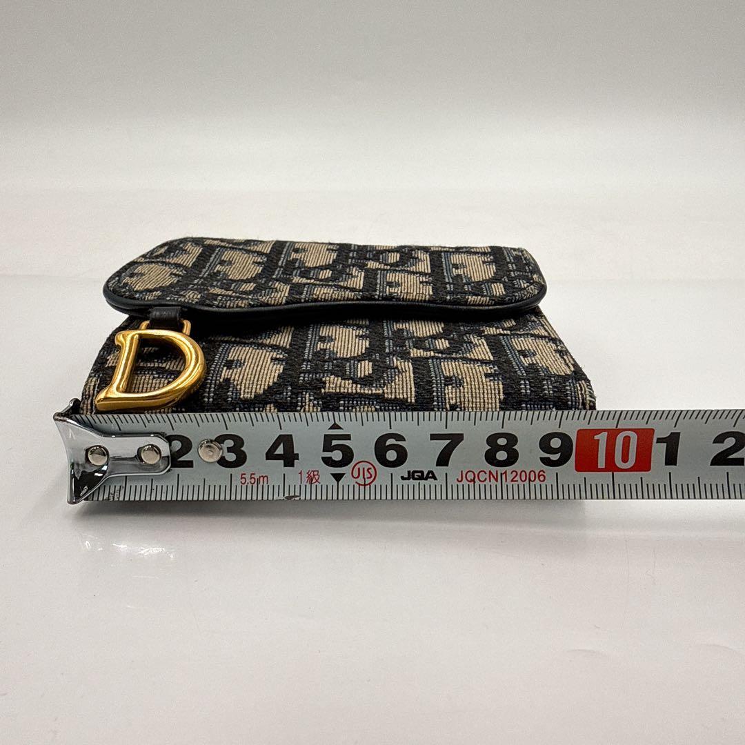DIOR ディオール トロッター オプリーク サドル 3つ折り コンパクト財布