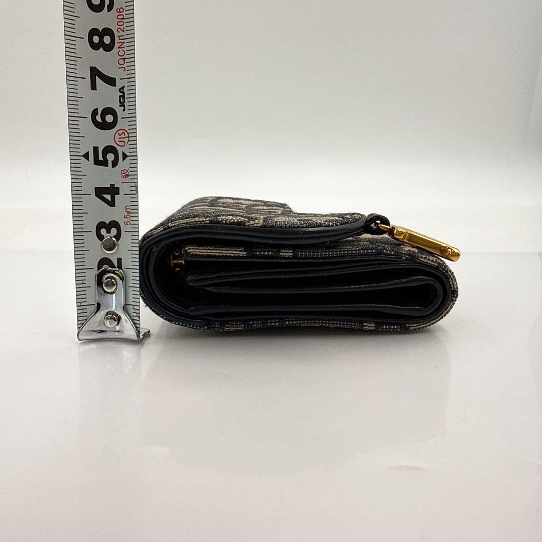 DIOR ディオール トロッター オプリーク サドル 3つ折り コンパクト財布