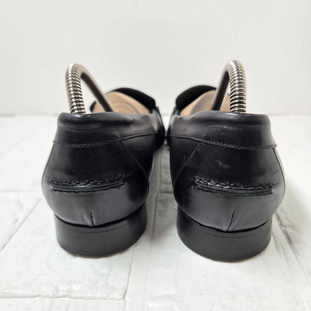 HERMES フラットシューズ 38.5(25cm) ブラック