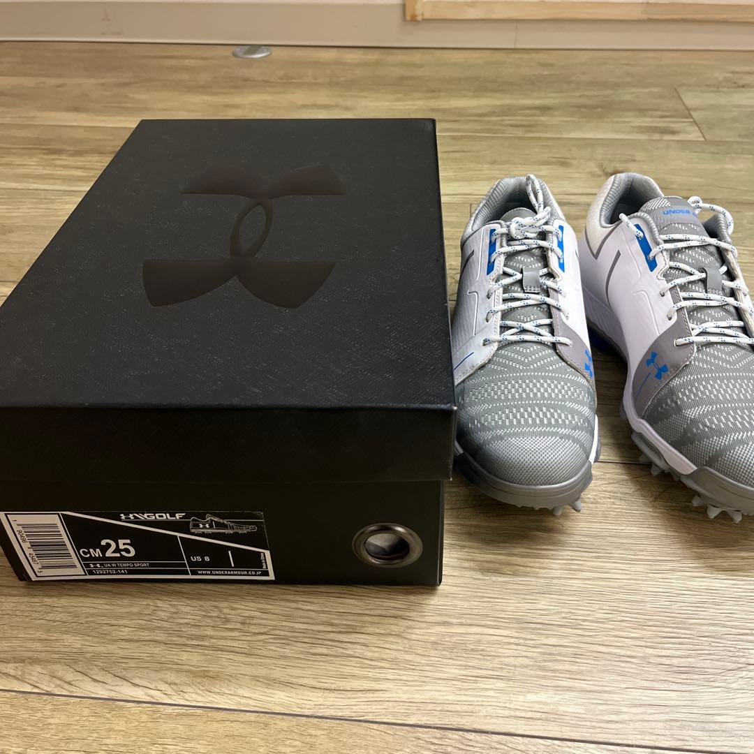 Under Armour ゴルフシューズ ホワイト/グレー/ブルー