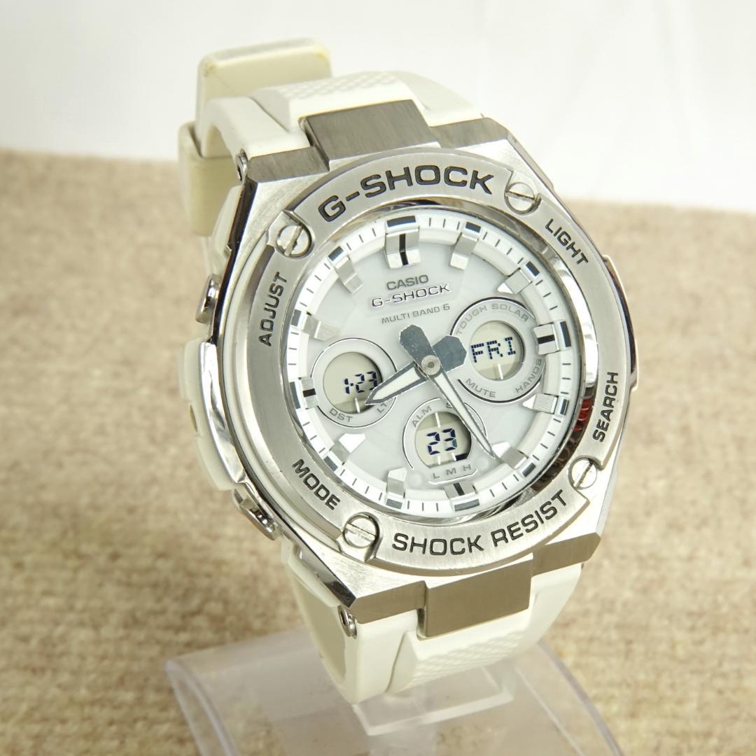 箱付 G-SHOCK G-STEEL GST-W310 電波ソーラー 白×銀