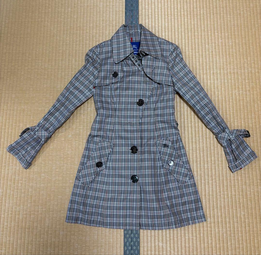 ※11/10迄BURBERRY BLUE LABELチェック柄 トレンチコート
