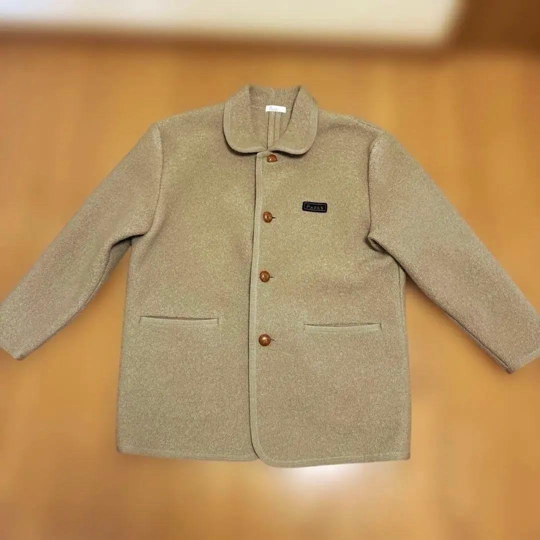PAPAS ウールコート　毛100% メンズ