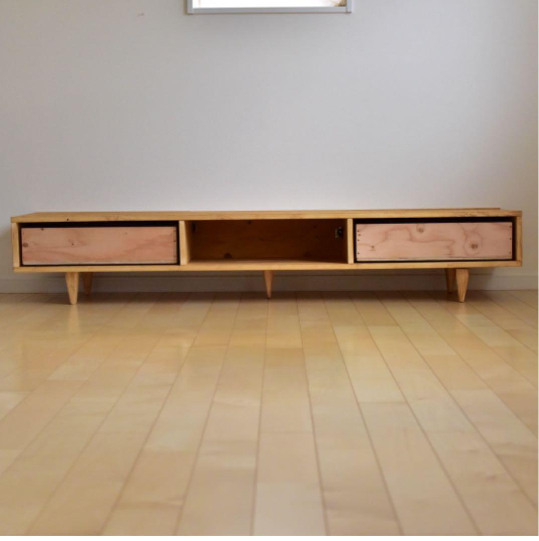 あん　天然木　テレビボード　180 オーク色