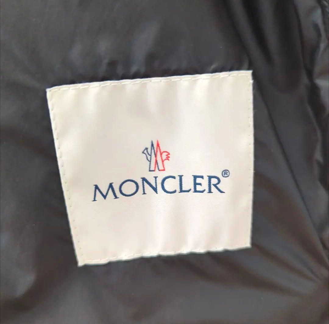 モンクレール フード付き ブラックダウンベスト ジレ