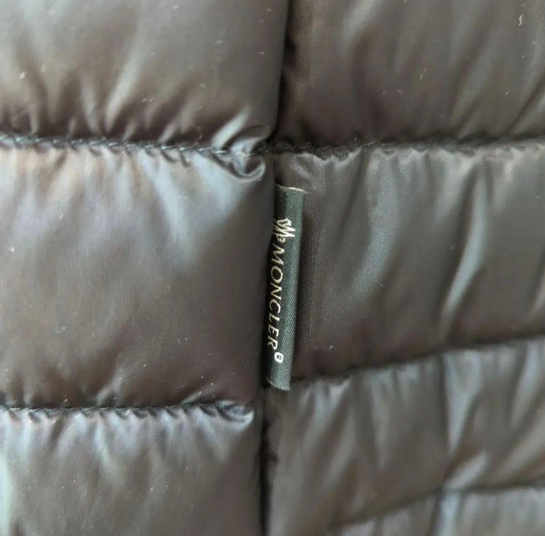 モンクレール フード付き ブラックダウンベスト ジレ