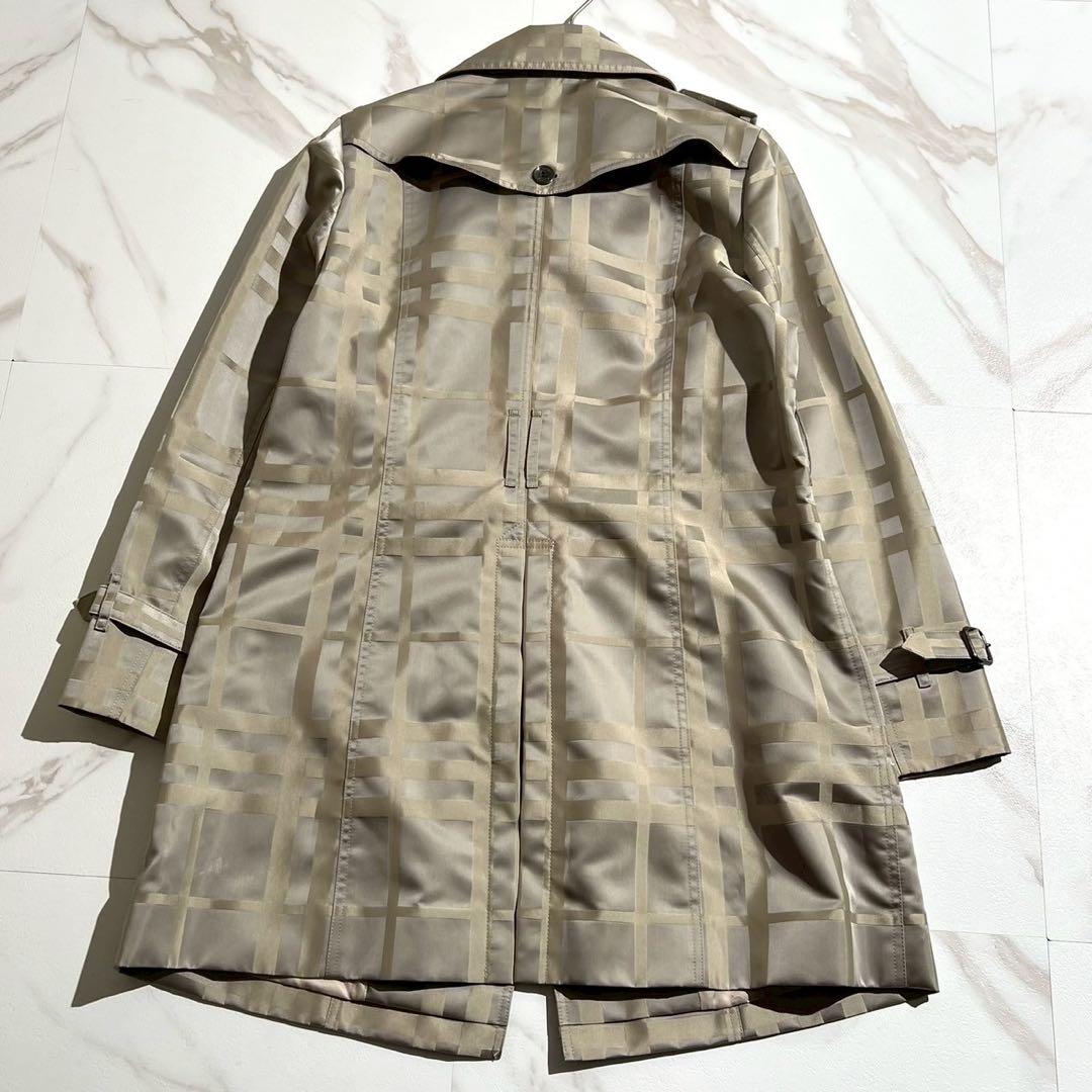 【未使用級/44】バーバリーロンドン トレンチコート ノバチェック 刻印ボタン