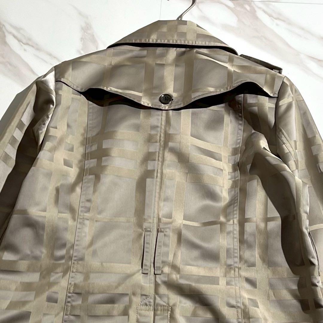 【未使用級/44】バーバリーロンドン トレンチコート ノバチェック 刻印ボタン