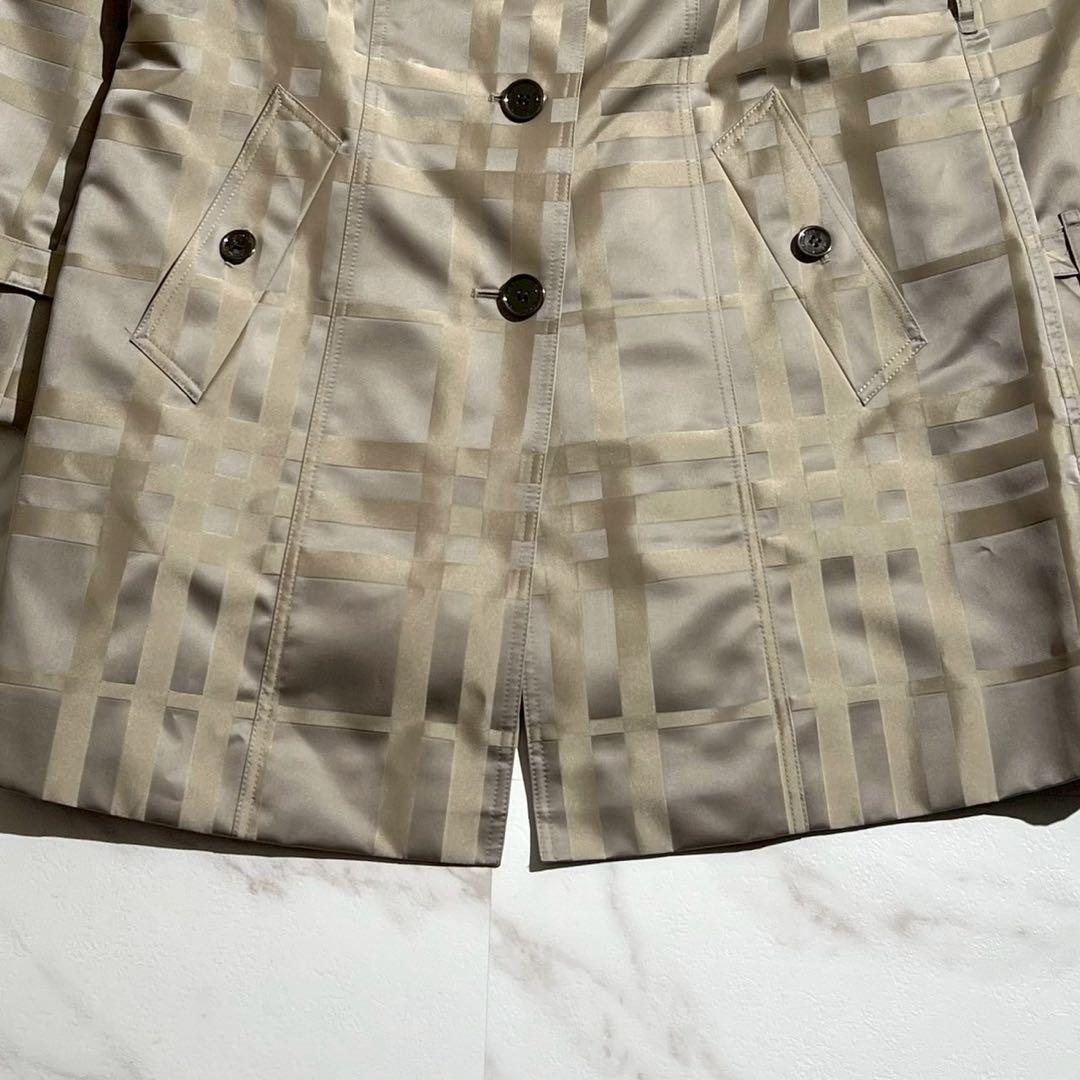 【未使用級/44】バーバリーロンドン トレンチコート ノバチェック 刻印ボタン