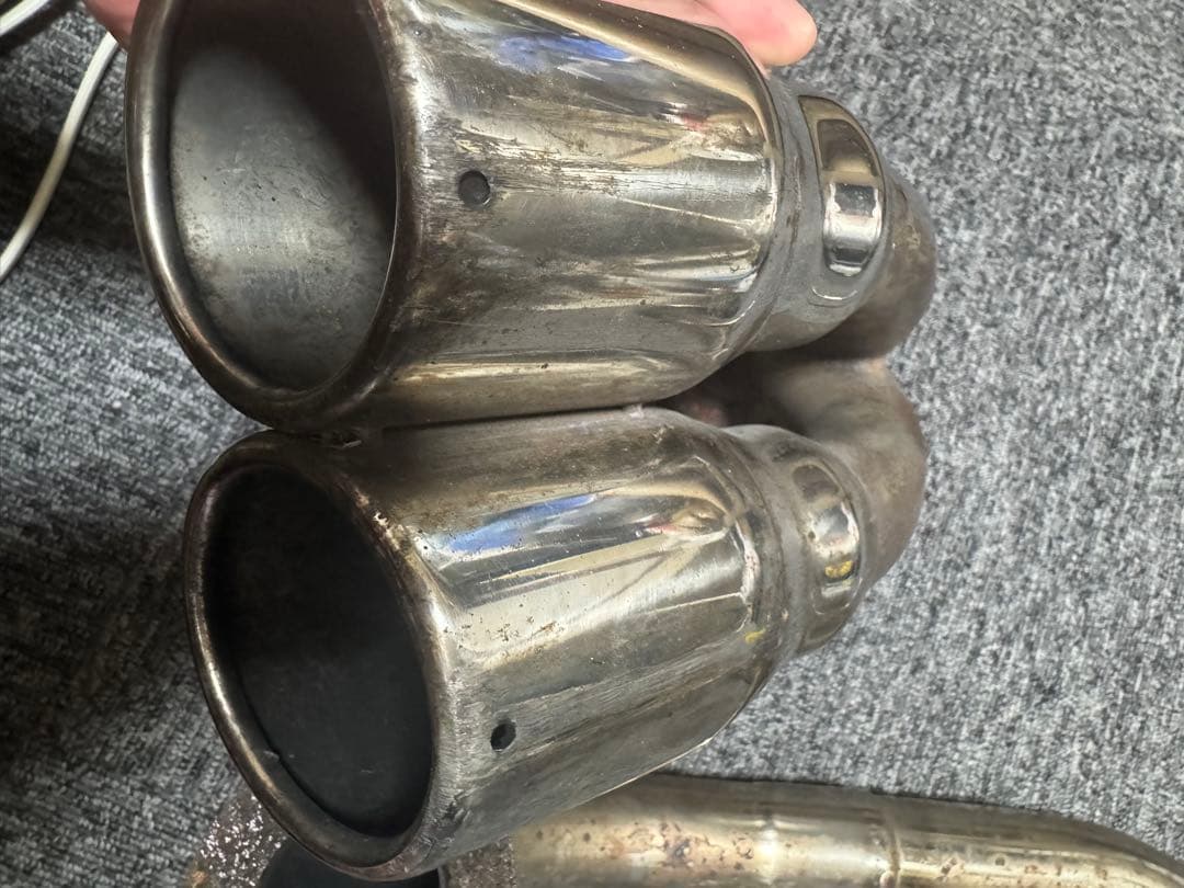 わ*ん様 ステンレス製デュアルテールマフラー