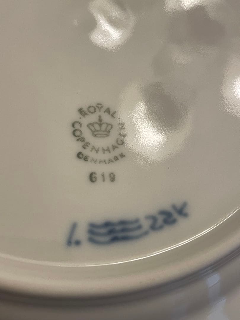 ロイヤルコペンハーゲン ブルーフルーテッド フルレース プレート 20cm