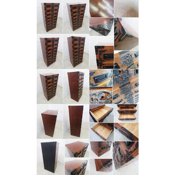 美品■高島屋■時代箪笥■指物民芸家具■手打ち金具/飾り金具■伝統家具■欅漆塗り■