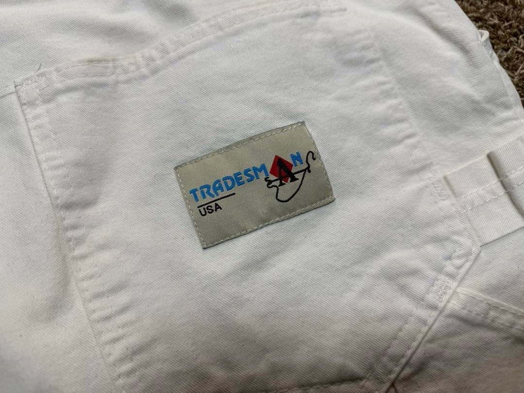 TRADESMAN ペインターパンツUSA製34×34 ホワイト