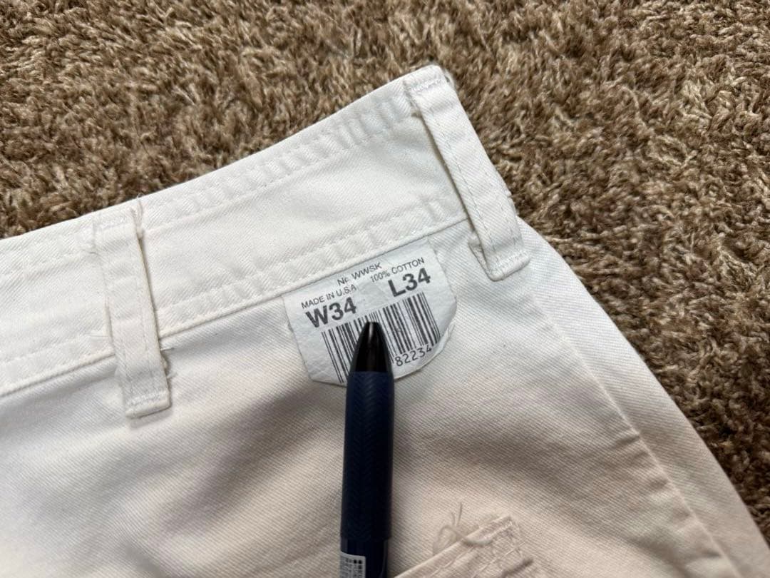 TRADESMAN ペインターパンツUSA製34×34 ホワイト