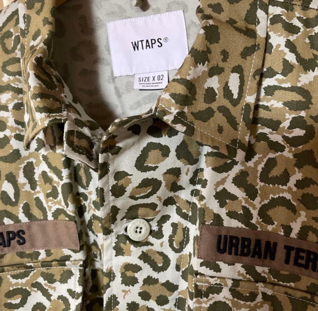21SSWTAPSJUNGLE01 L/Sレオパード柄ミリタリージャケットX02