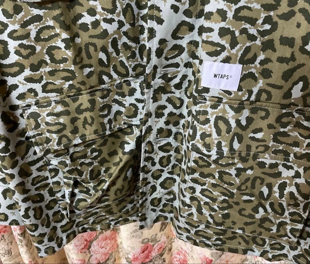 21SSWTAPSJUNGLE01 L/Sレオパード柄ミリタリージャケットX02