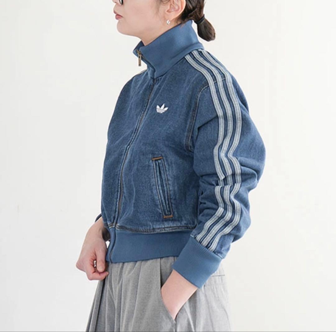 美品✨アディダス　ファイヤーバード　トラックトップ　デニム　トラックジャケット