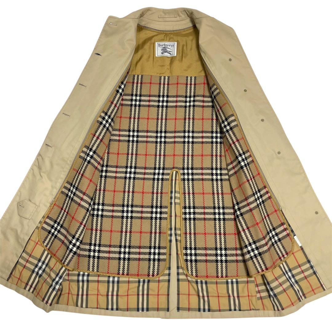 Burberrys 白タグ 90s バーバリー ステンカラーコート ライナー付き