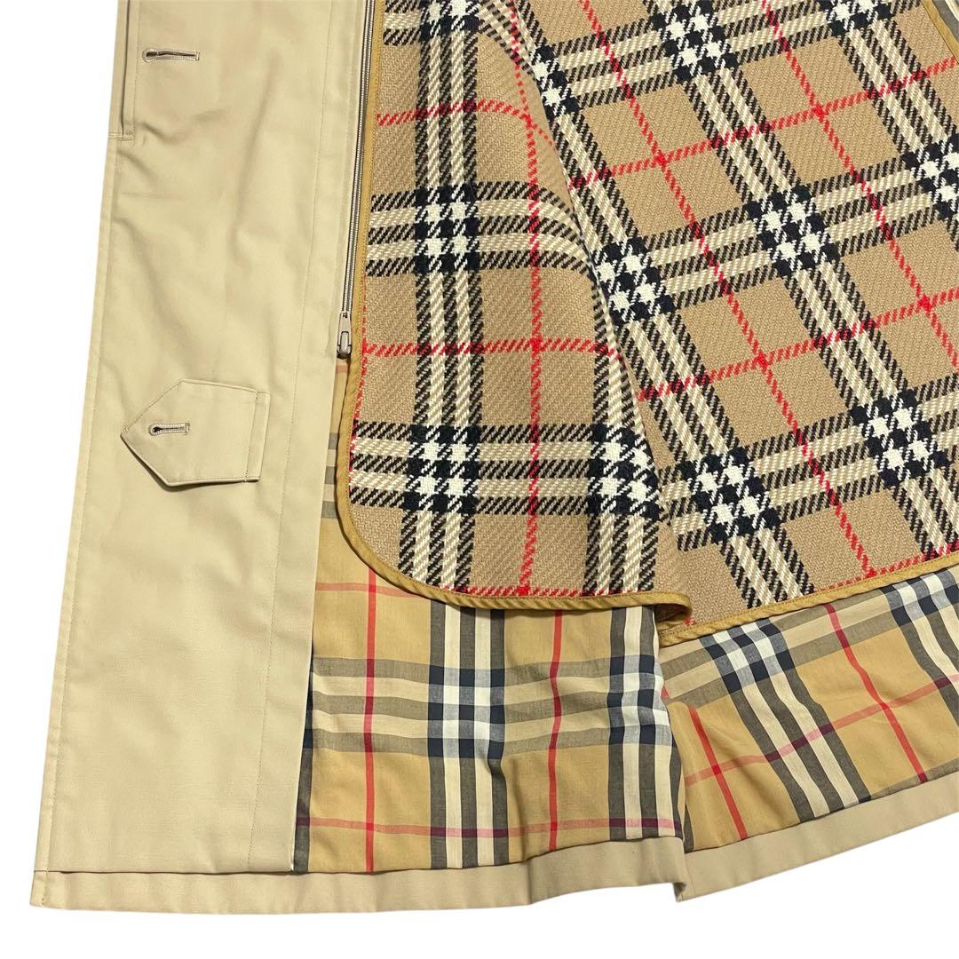 Burberrys 白タグ 90s バーバリー ステンカラーコート ライナー付き