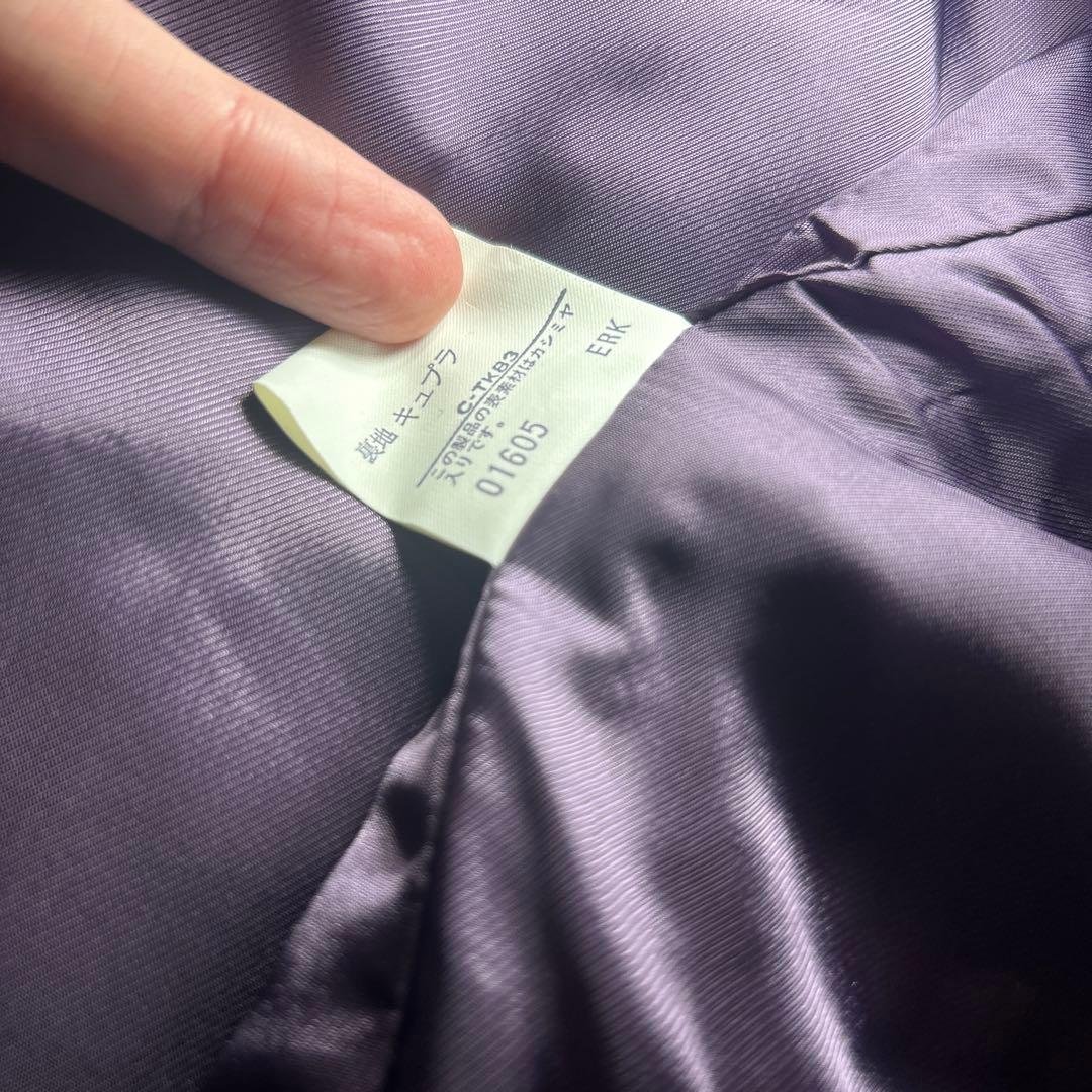 未使用級　BURBERRYS セットアップ　カシミヤ混　金ボタン　ノーカラー