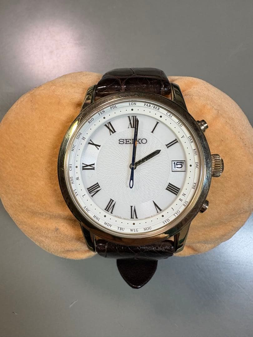 新年お値下げSEIKOソーラー式電波時計 SAGZ102 限定モデル Dバックル