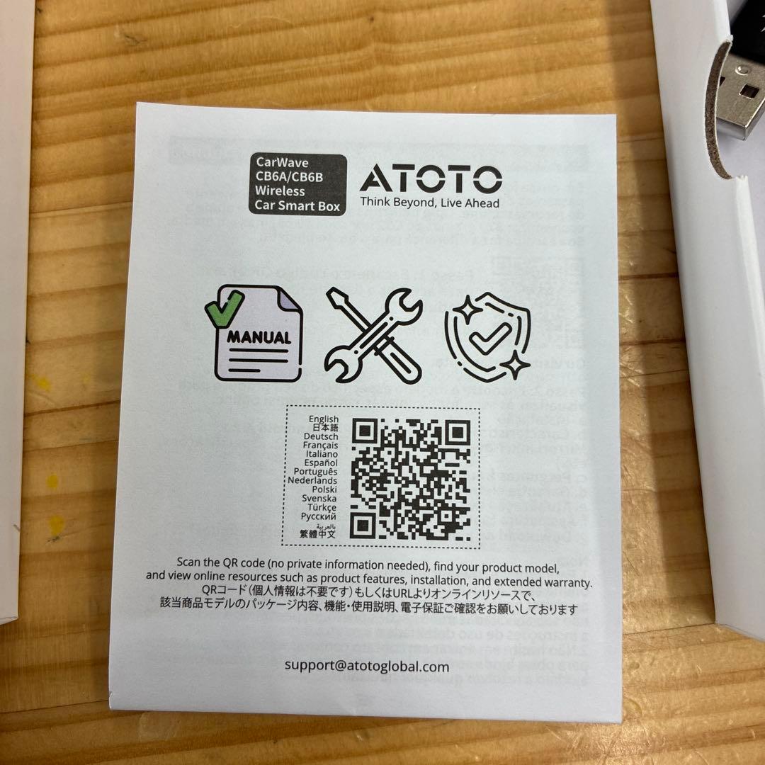 カーオーディオ ATOTOCarWave Wireless CarSmart BoxCB6A/B