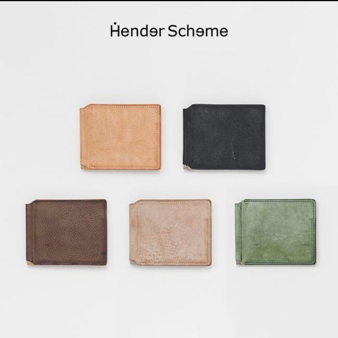 極美品＊エンダースキーマHender Scheme マネークリップ 折り財布　黒