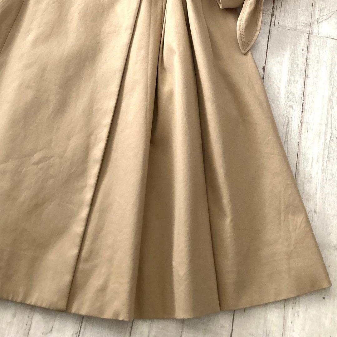 良品★ TOCCA トッカ トレンチコート ミディロング　リボンベルト　Aライン