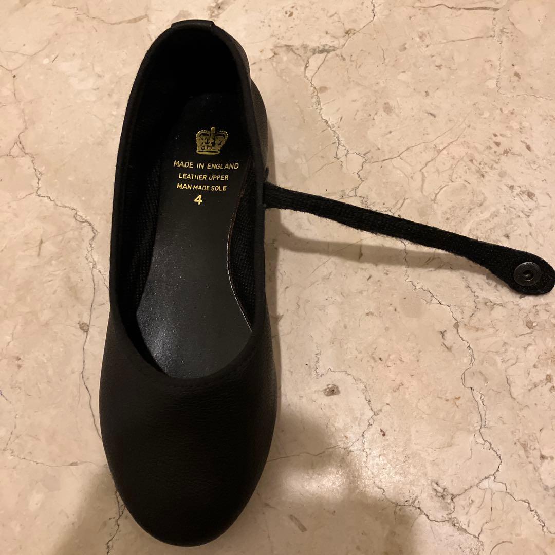 CROWN フラットシューズ 4 STRAP COURT JAZZ ブラック