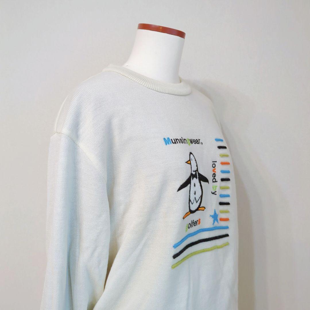 新品タグ付 マンシングウェア ニット ストレッチサーモα 軽量 ゴルフ L