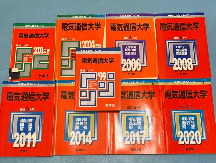 赤本　電気通信大学　1994年～2019年 26年分
