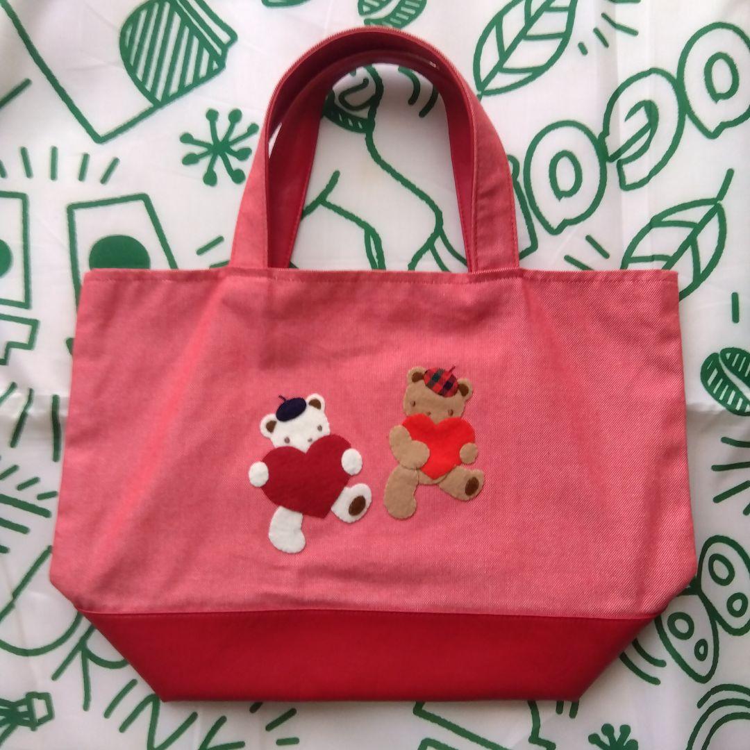 ファミリア手刺繍デニムバッグ