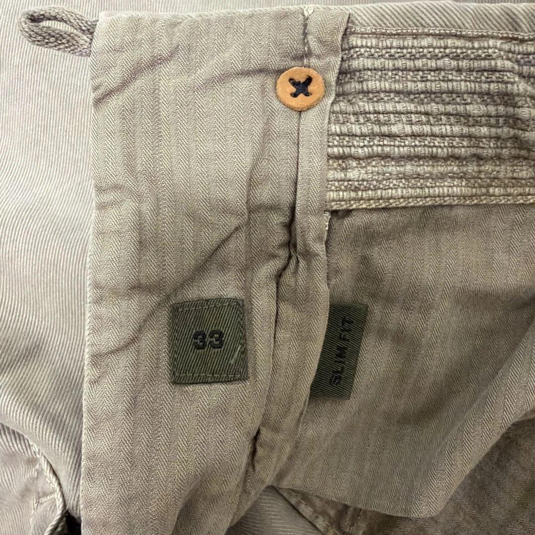 インコテックス 100型 チノパン 33 グレージュ
