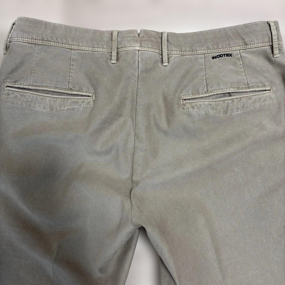 インコテックス 100型 チノパン 33 グレージュ